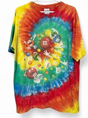 M&M's Tie Dye T-Shirt Size XL vintage